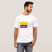 Hecho en Colombia Flag T-shirt (Voorkant volledig)