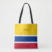 Hecho en Colombia Flag Tote Bag (Voorkant)