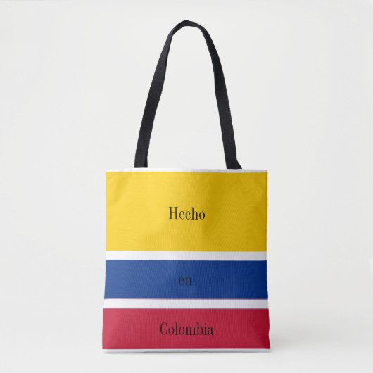 Hecho en Colombia Flag Tote Bag (Voorkant)