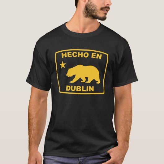 Hecho en Dublin California Republic Pacific Coast T-shirt (Voorkant)