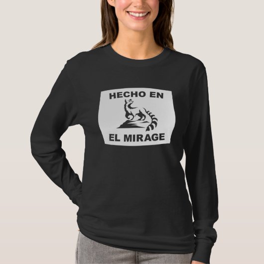 Hecho en El Mirage Arizona Ringtail State Animal T-shirt (Voorkant)