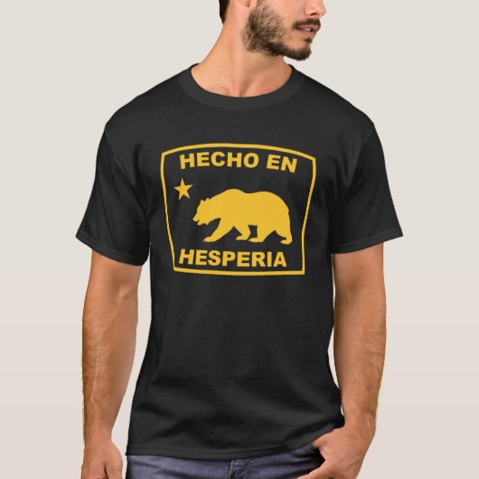 Hecho en Hesperia Californië - kust van de Stille  T-shirt (Voorkant)