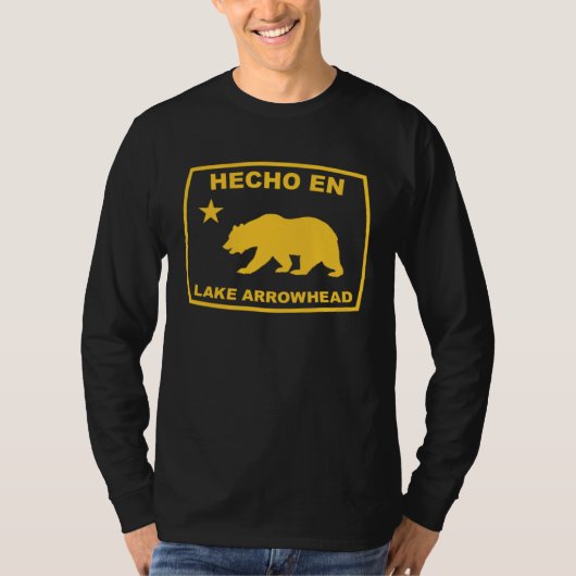 Hecho en Lake Arrowhead California Republic Pacifi T-shirt (Voorkant)