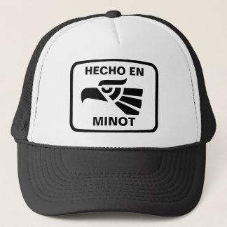 Hecho en Minot personalizado aangepast op maat Trucker Pet