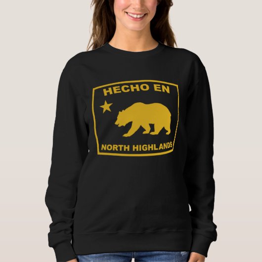 Hecho en North Highlands California Republic Pacif Trui (Voorkant)