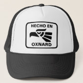 Hecho en Oxnard personalizado aangepast op maat Trucker Pet (Voorkant)