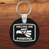 Hecho en Pomona personalizado aangepast op maat Sleutelhanger (Voorkant)