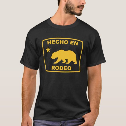 Hecho en Rodeo Californië - Pacifische kust T-shirt (Voorkant)