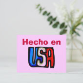 Hecho en USA Briefkaart (Staand voorkant)