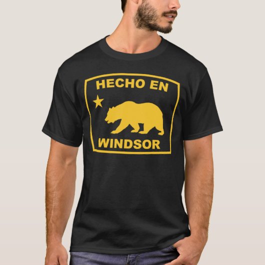 Hecho en Windsor California Republic Pacific Coast T-shirt (Voorkant)