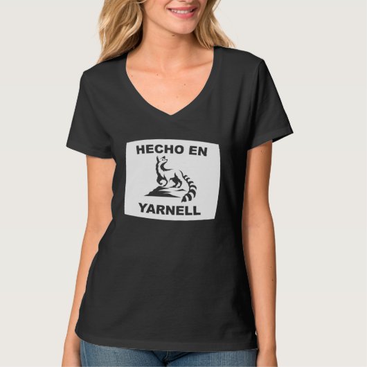 Hecho en Yarnell Arizona Ringtail State Animal T-shirt (Voorkant)