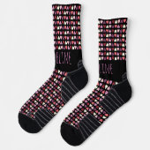 Hecht Eenvoudig met hand getekend Valentijnsdag Pa Sokken (Links)