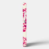 Hecht patroon hete roze en crème met de naam Case-Mate iPhone case (Achterkant / Links)