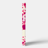 Hecht patroon hete roze en crème met de naam Case-Mate iPhone case (Achterkant / Rechts)