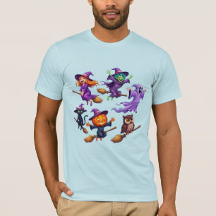 Hechtingsvolle Halloween Vliegende Eenheid T-shirt