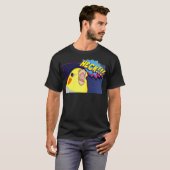 Heck Cockatiel, Birb memes, Funny angry Parrot lov T-shirt (Voorkant volledig)