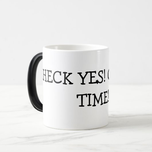 HECK JA! KOFFIE TIME!!! MAGISCHE MOK (Voorkant links)