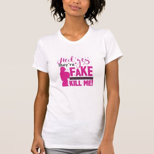 Heck ja, ze zijn Fake. De echte probeerden Ki te b T-shirt (Voorkant)