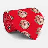 Heckel Blue Discus Stropdas (Opgerold)