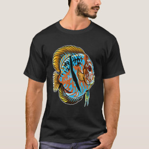 Heckel Discus Cichlide Aquarium Vissenhouden Aquar T-shirt