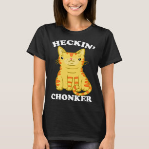 Heckin Chonker Vet Kat Chonk Sinaasappel Tabby T-shirt