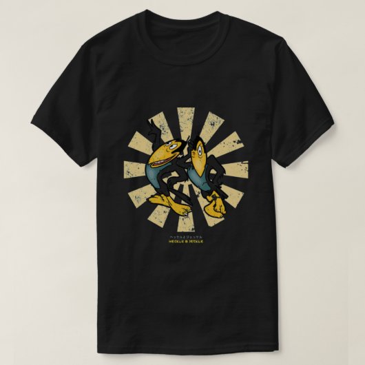 Heckle And Jeckle T-ShirtHeckle And Jeckle Retro J T-shirt (Design voorkant)