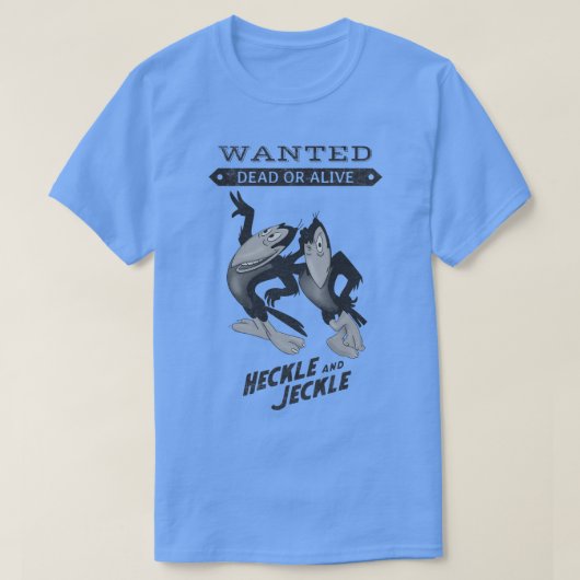 Heckle en Jeckle Retro toons T-shirt (Design voorkant)