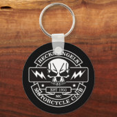 HECKS ANGELS_zwart&wit Sleutelhanger (Voorkant)