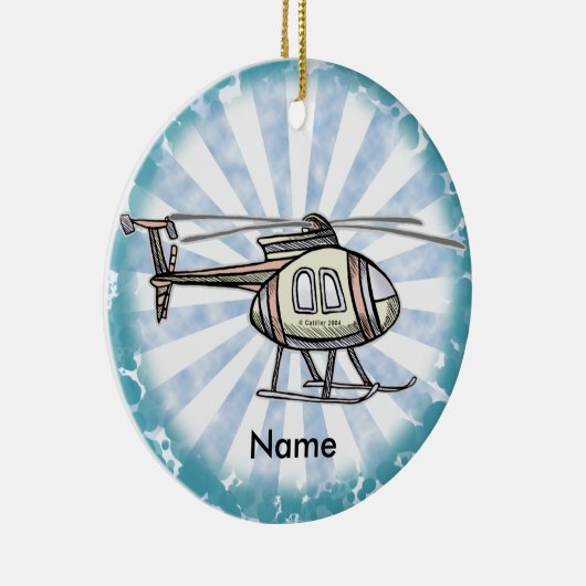 Hectic Helikopter Keramisch Ornament (Rechts)