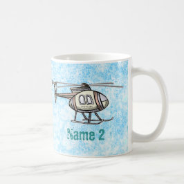 Hectische helikopter mok