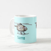 Hectische helikopter mok (Voorkant links)