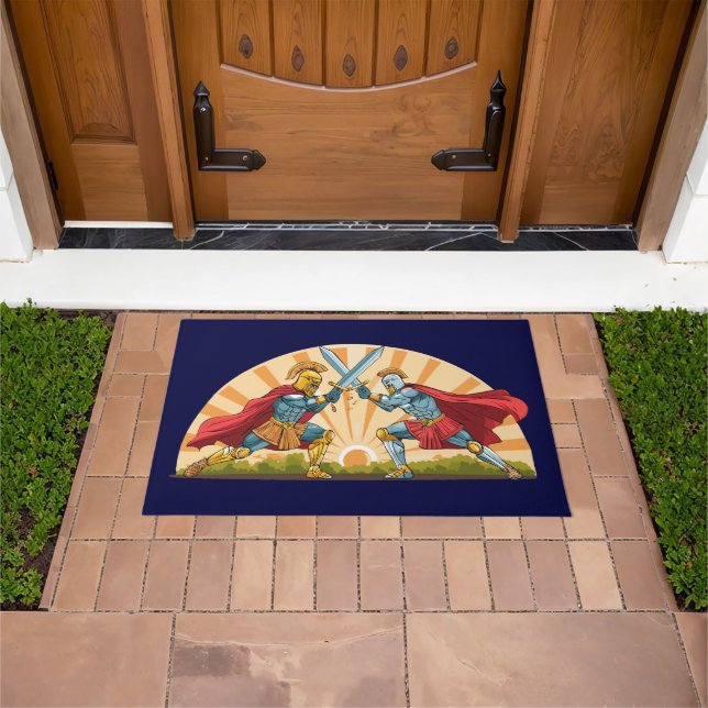 Hector and Achilles Deurmat (Buiten)