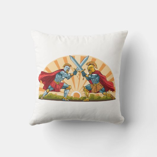 Hector and Achilles Kussen (Achterkant)