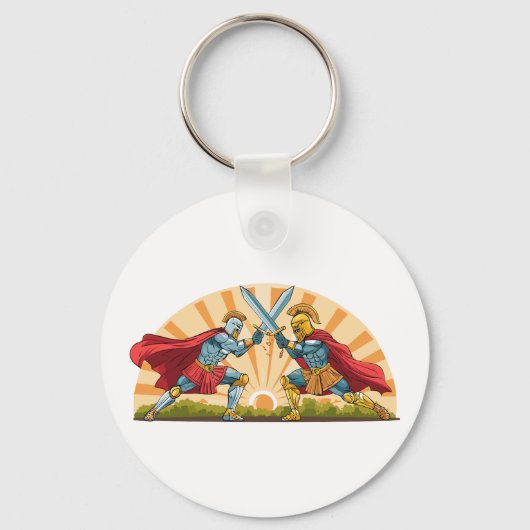 Hector and Achilles Sleutelhanger (Achterkant)