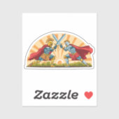 Hector and Achilles Sticker (Vel)