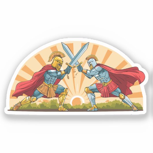 Hector and Achilles Sticker (Voorkant)
