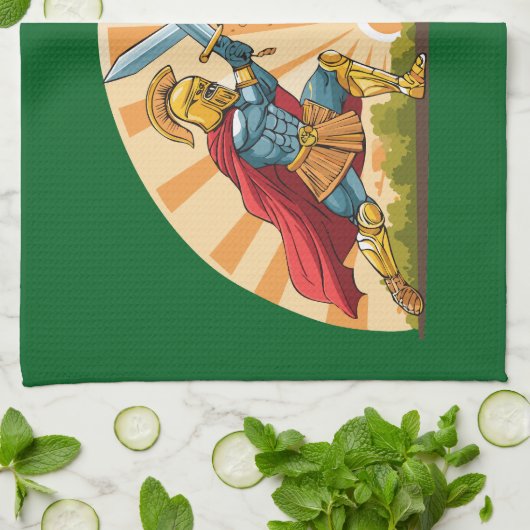 Hector and Achilles Theedoek (Gevouwen)