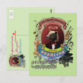 Hector Bearlioz Beer Animal Composer Berlioz Briefkaart (Voorkant / Achterkant)