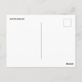 Hector Berlioz Briefkaart (Achterkant)