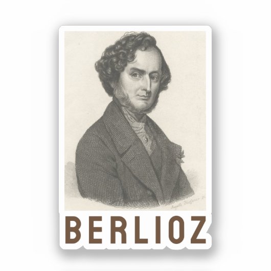 Hector Berlioz Sticker (Voorkant)