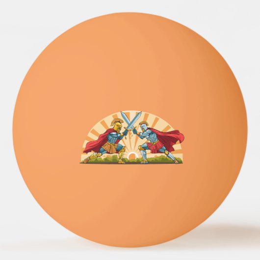 Hector en Achilles Pingpongbal (Voorkant)