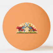 Hector en Achilles Pingpongbal (Achterkant)