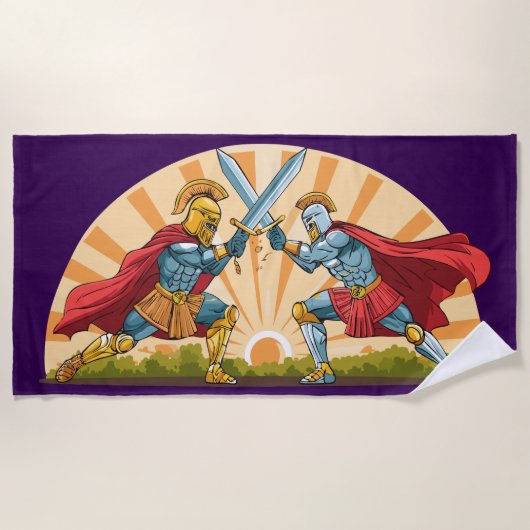 Hector en Achilles Strandlaken (Voorkant)