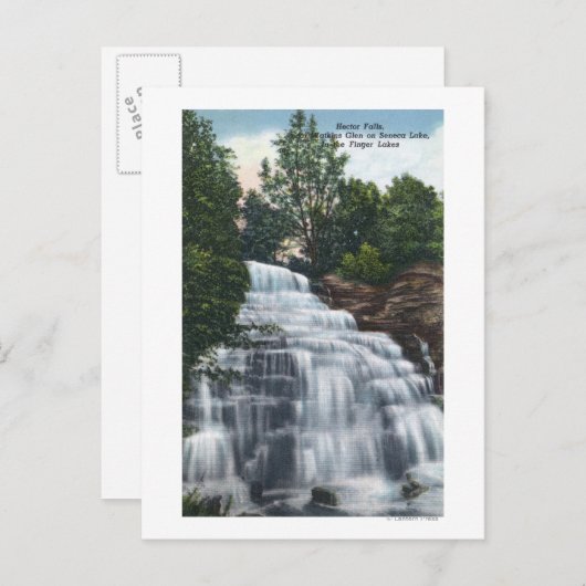 HectorHerfsten nabij het Uitzicht van het Seneca L Briefkaart (Voorkant / Achterkant)
