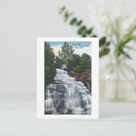 HectorHerfsten nabij het Uitzicht van het Seneca L Briefkaart (Staand voorkant)