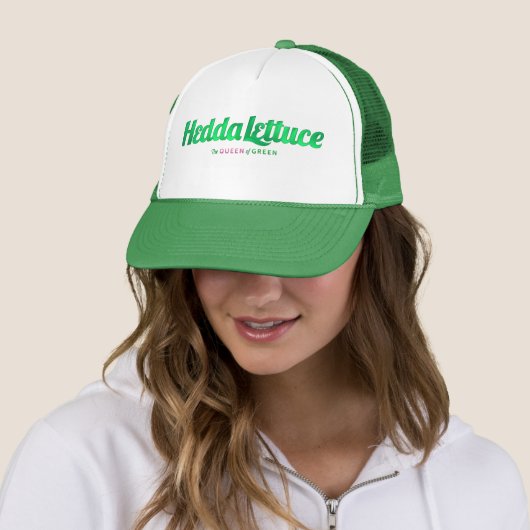 Hedda Lettuce Trucker Hat Pet (In situ)
