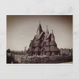 Heddal stave church briefkaart