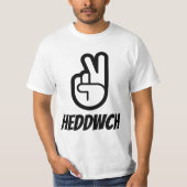heddwch | vrede in Welsh T-shirt (Voorkant)