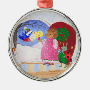 Heddy en Ben in lijst Metalen Ornament