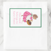 Heddy hedgehog bookplate rechthoekige sticker (Tas)
